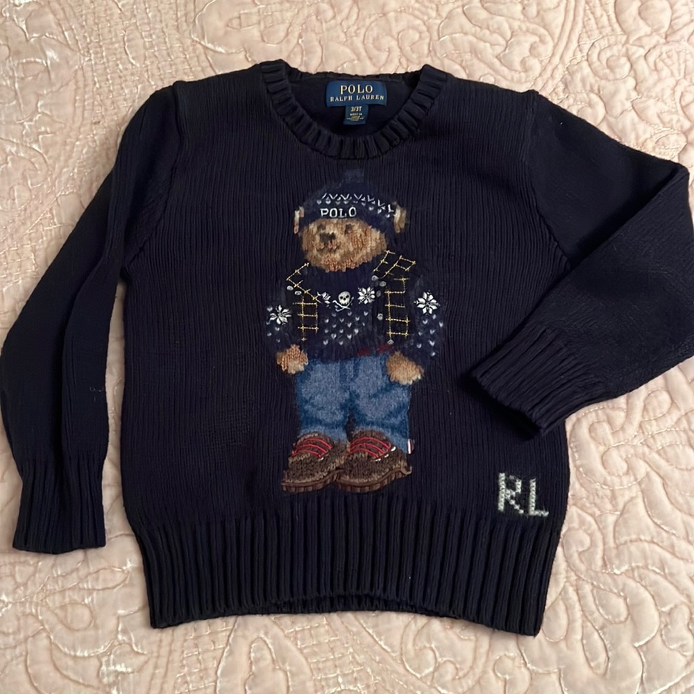 RARE Ralph Lauren polo bear cable knit sweater. Great quality, high end piece.